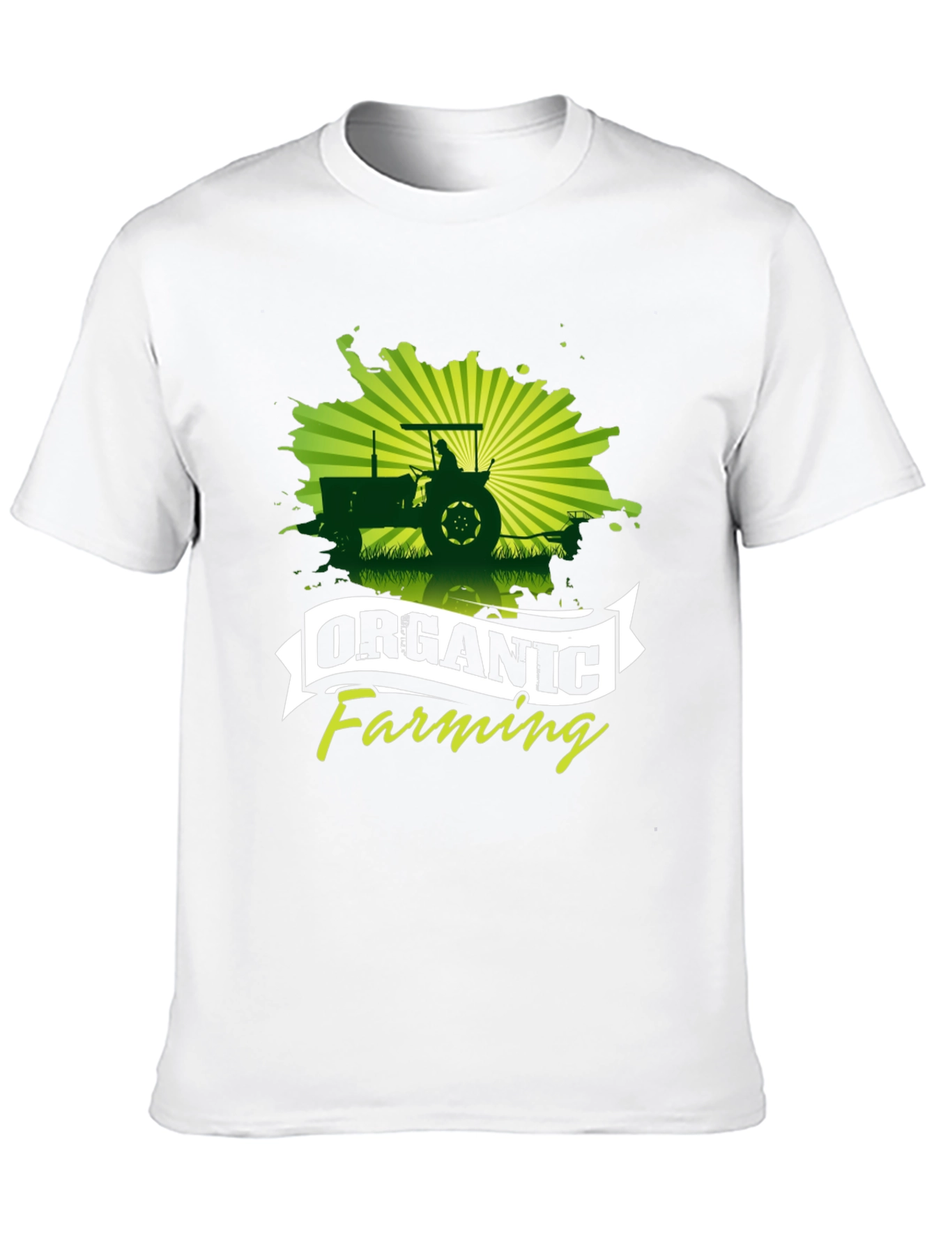 Organic Farming Black Graphic T-Shirt