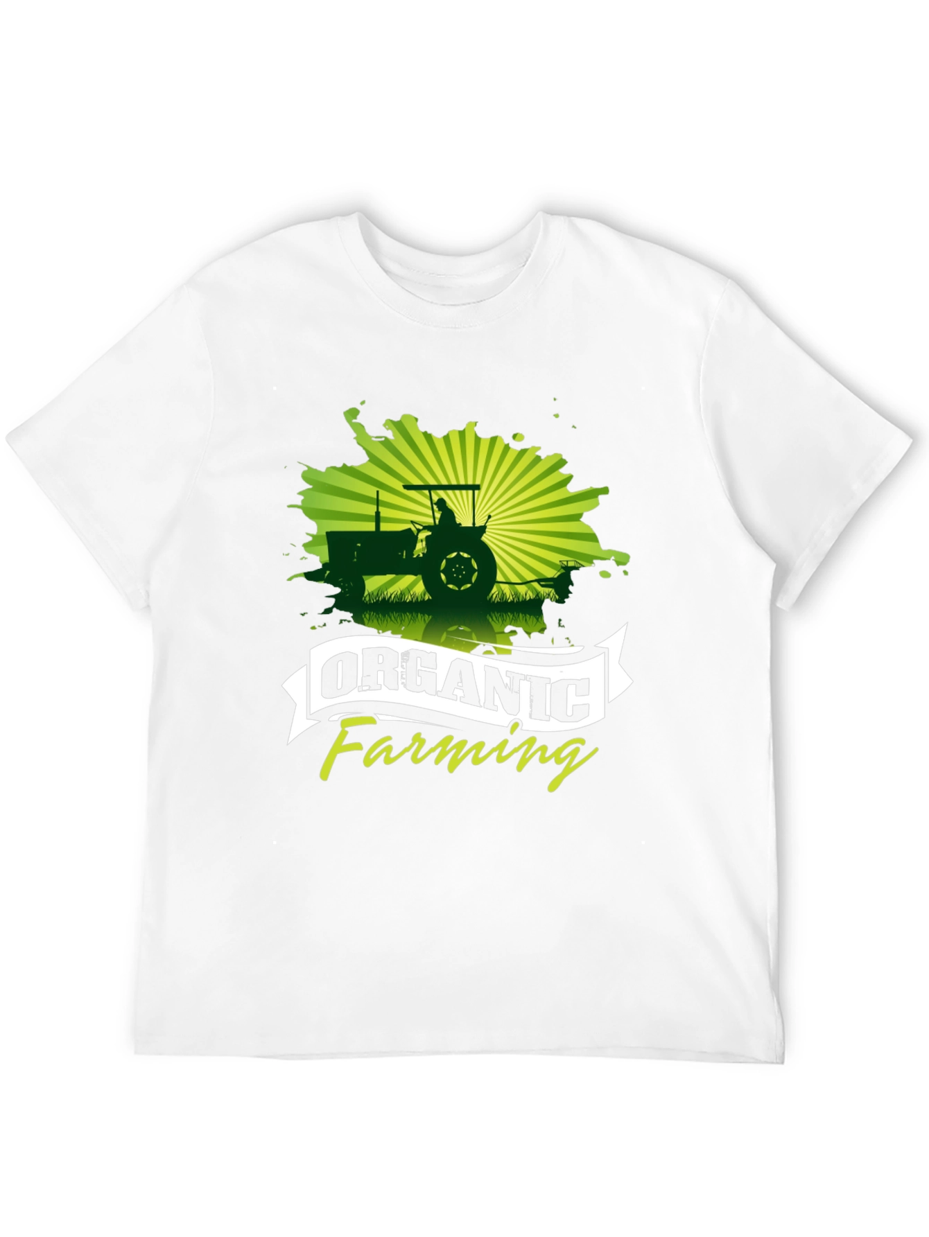 Organic Farming Black Graphic T-Shirt