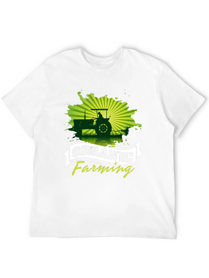 Organic Farming Black Graphic T-Shirt