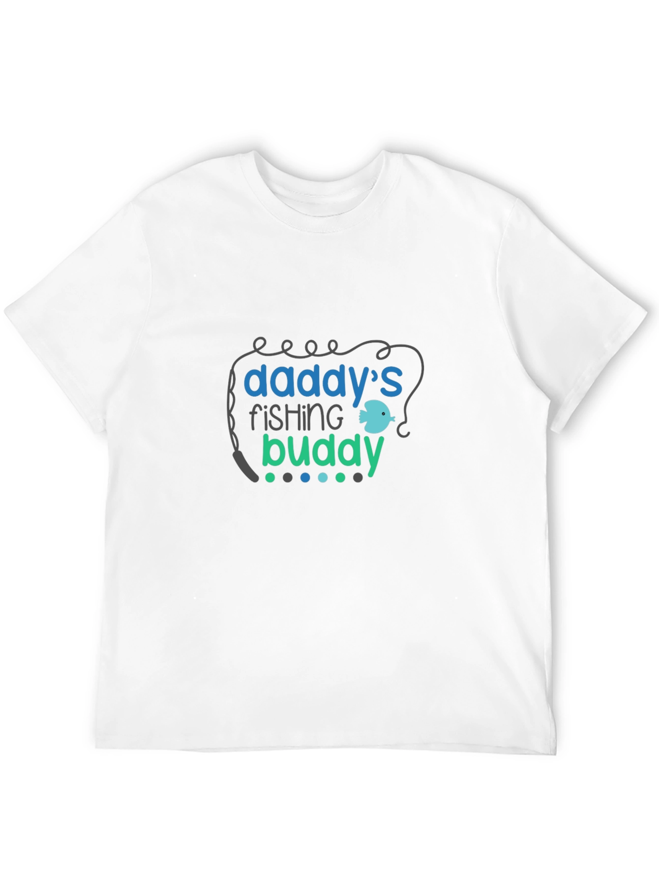Daddys Fishing Buddy Black T-Shirt