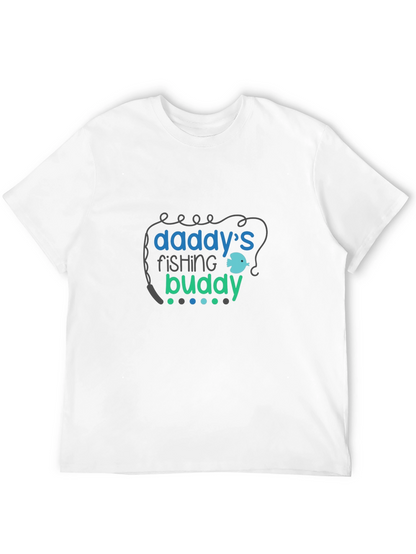 Daddys Fishing Buddy Black T-Shirt