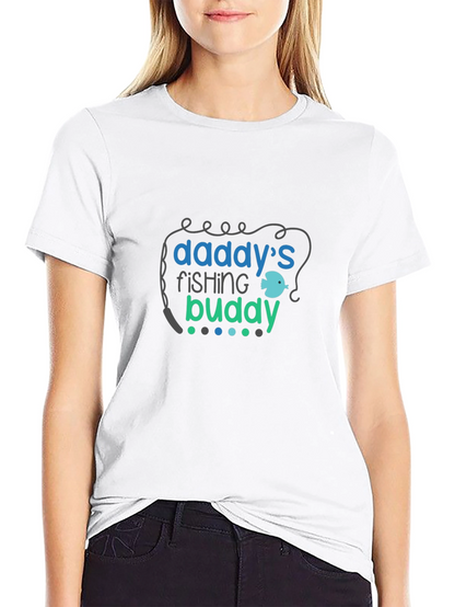 Daddys Fishing Buddy Black T-Shirt