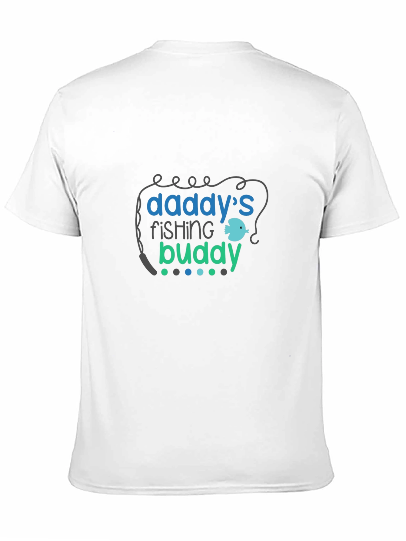 Daddys Fishing Buddy Black T-Shirt