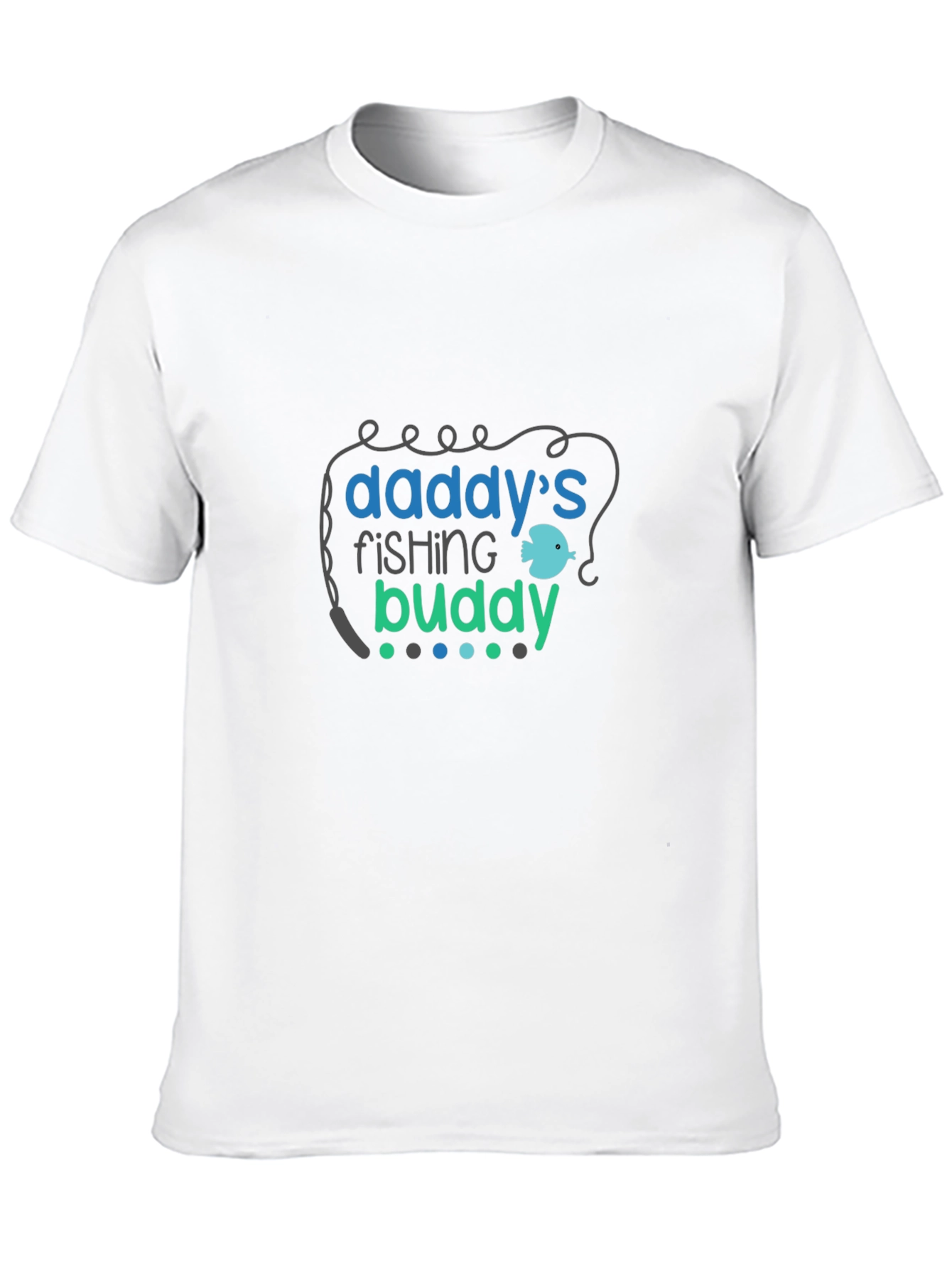 Daddys Fishing Buddy Black T-Shirt