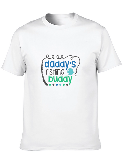 Daddys Fishing Buddy Black T-Shirt