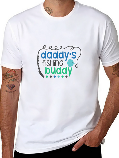 Daddys Fishing Buddy Black T-Shirt