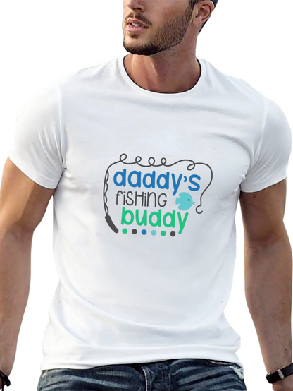 Daddys Fishing Buddy Black T-Shirt