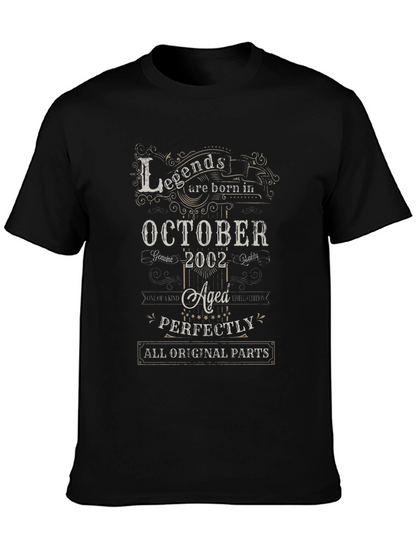 Legends Born in October 2002 T-Shirt
