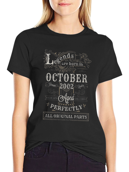 Legends Born in October 2002 T-Shirt