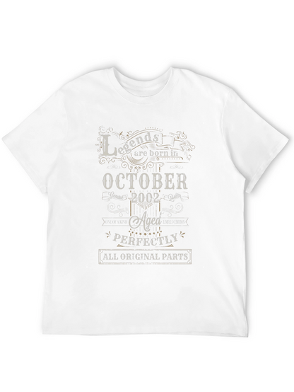 Legends Born in October 2002 T-Shirt