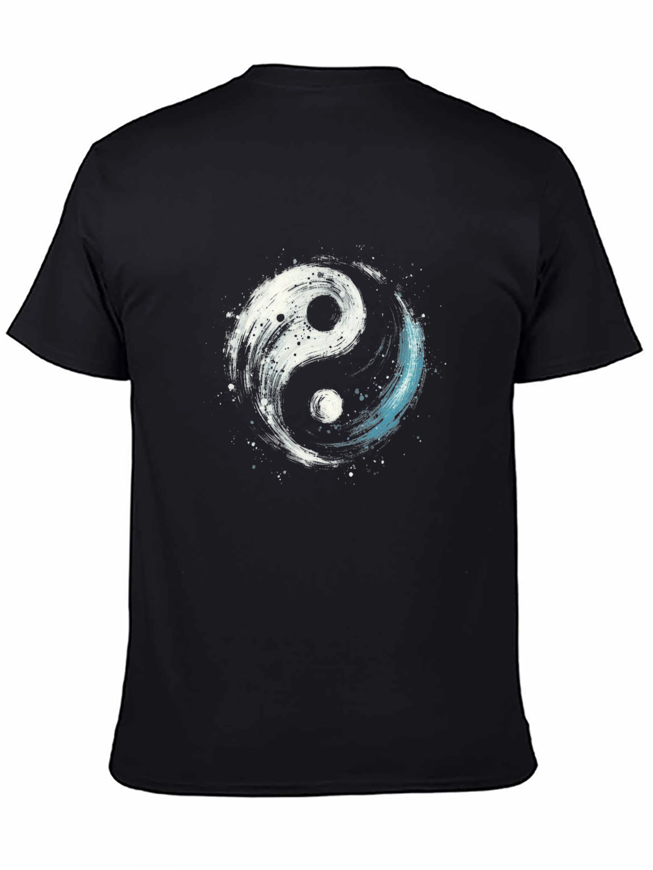 Yin Yang Graphic T-Shirt - Stylish Black Tee