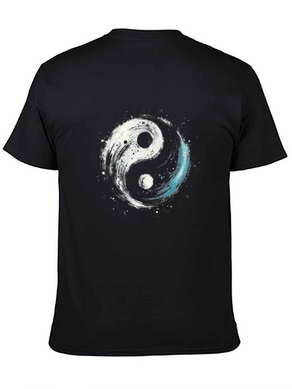 Yin Yang Graphic T-Shirt - Stylish Black Tee