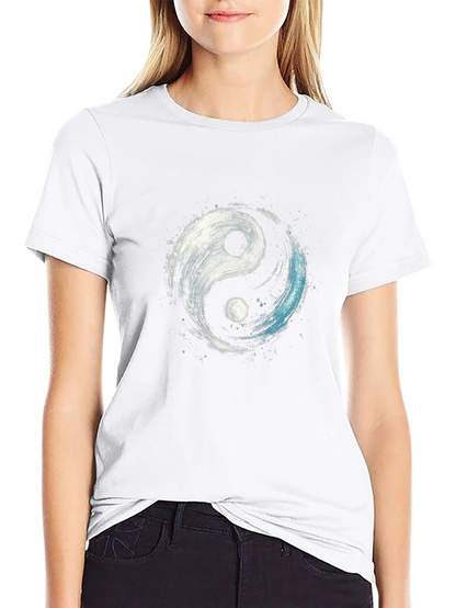 Yin Yang Graphic T-Shirt - Stylish Black Tee