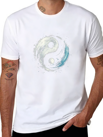 Yin Yang Graphic T-Shirt - Stylish Black Tee