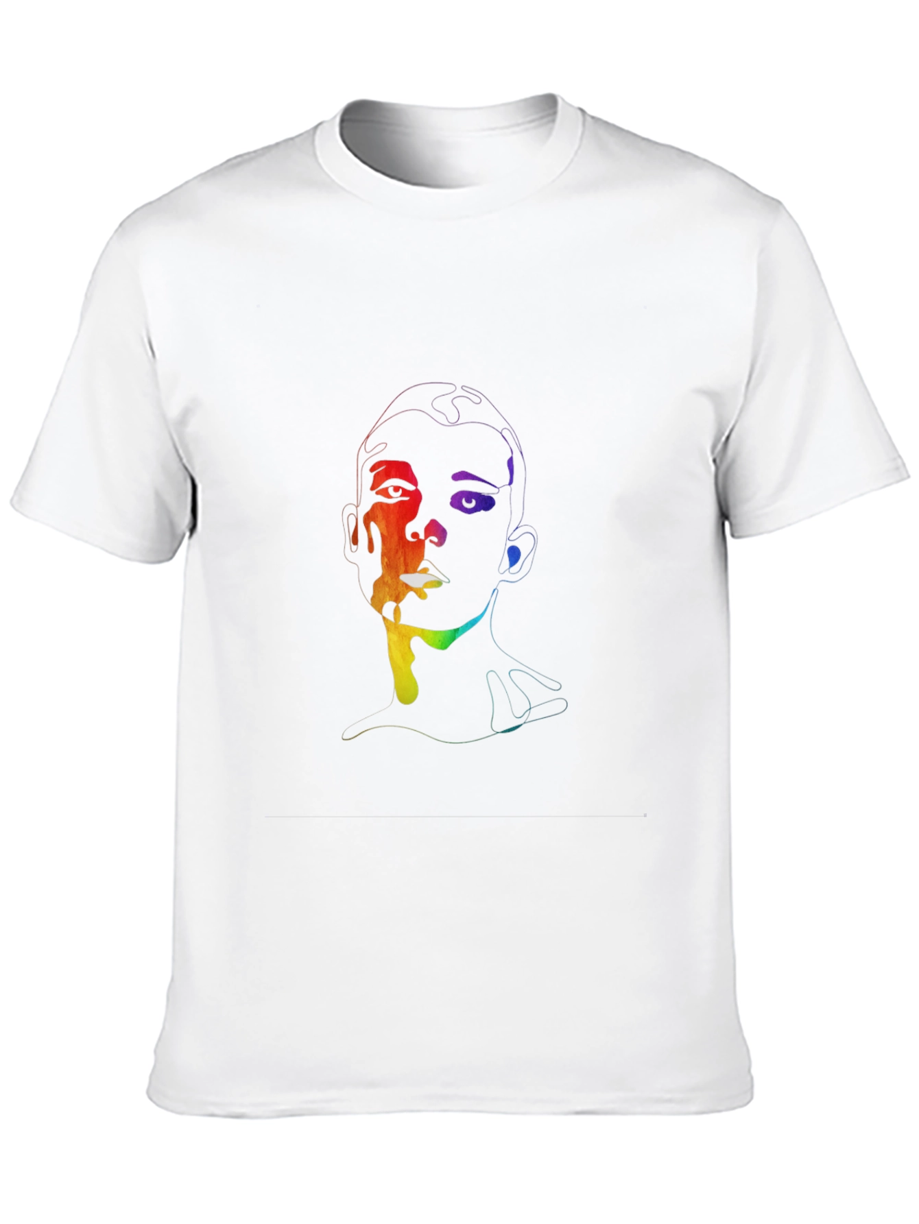 Rainbow Face Graphic T-Shirt