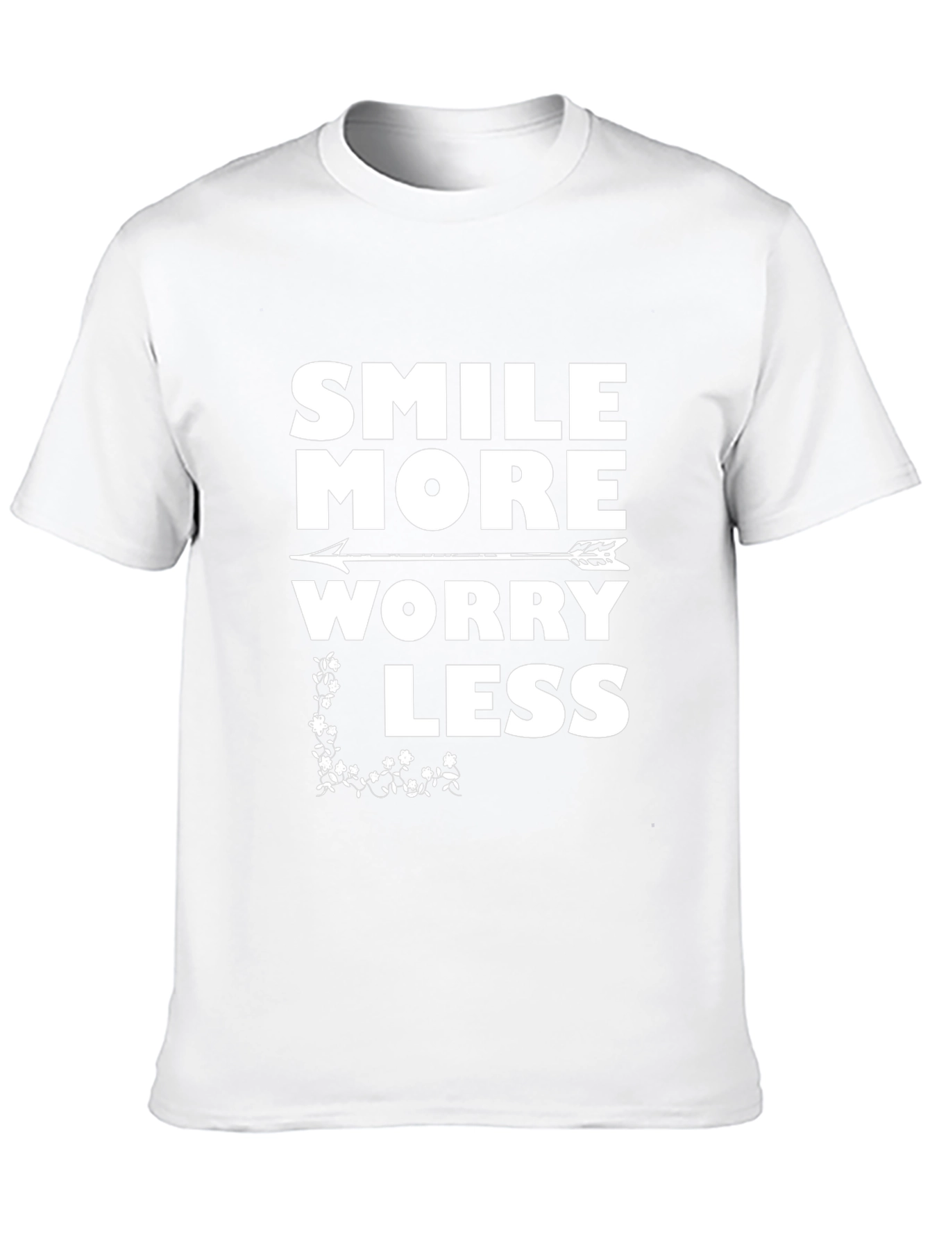Smile More Worry Less Graphic Tee