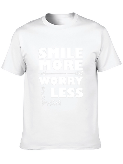 Smile More Worry Less Graphic Tee