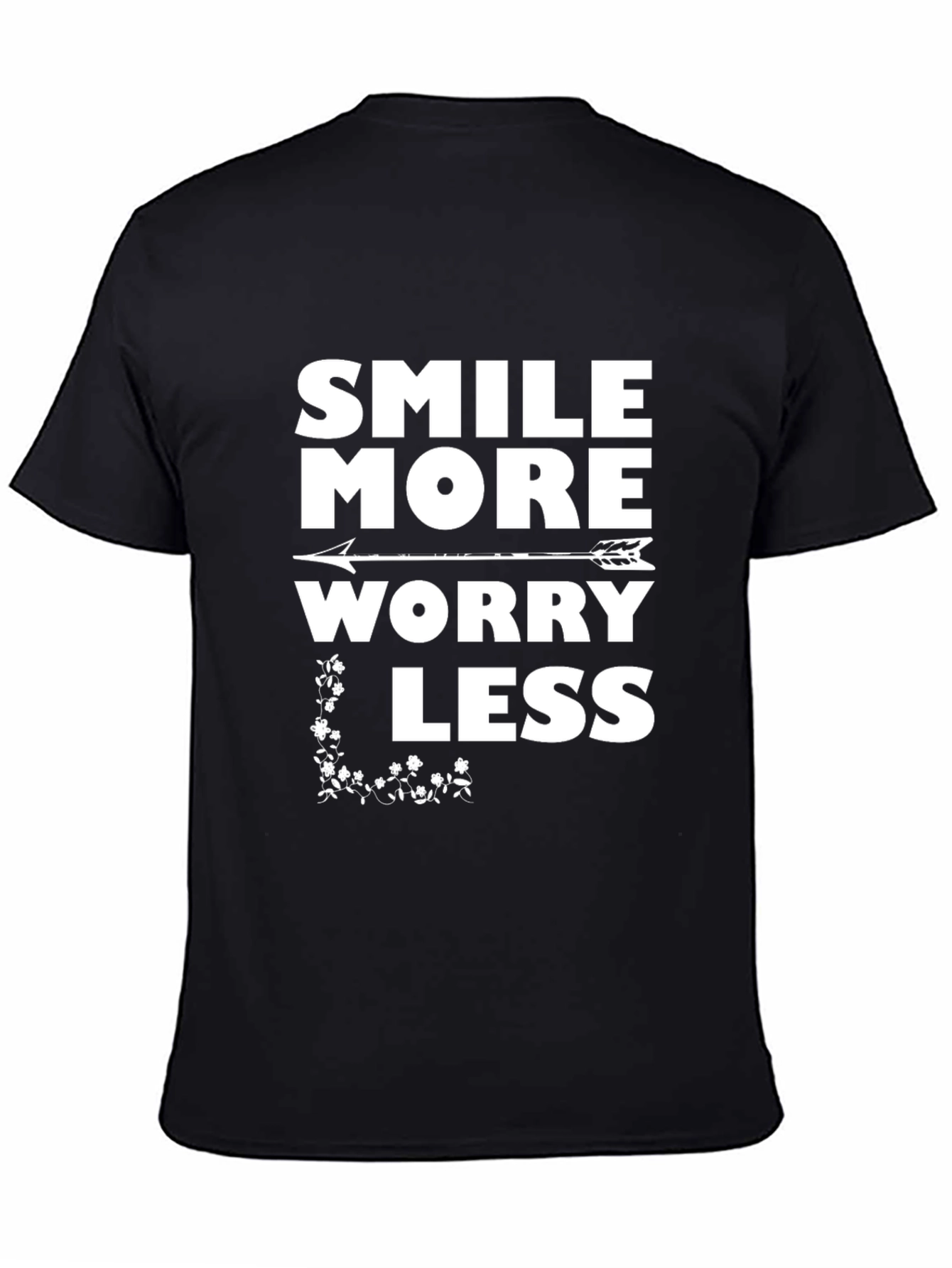 Smile More Worry Less Graphic Tee