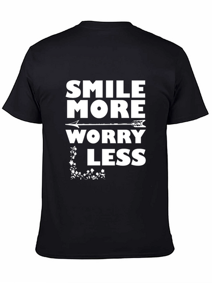 Smile More Worry Less Graphic Tee