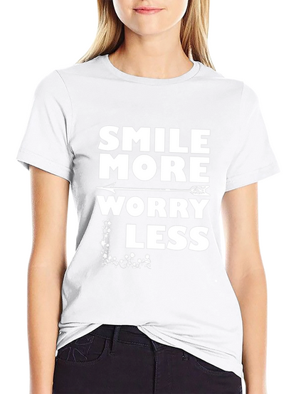 Smile More Worry Less Graphic Tee