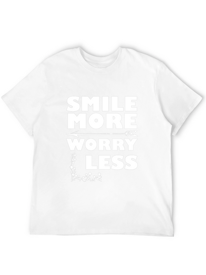 Smile More Worry Less Graphic Tee