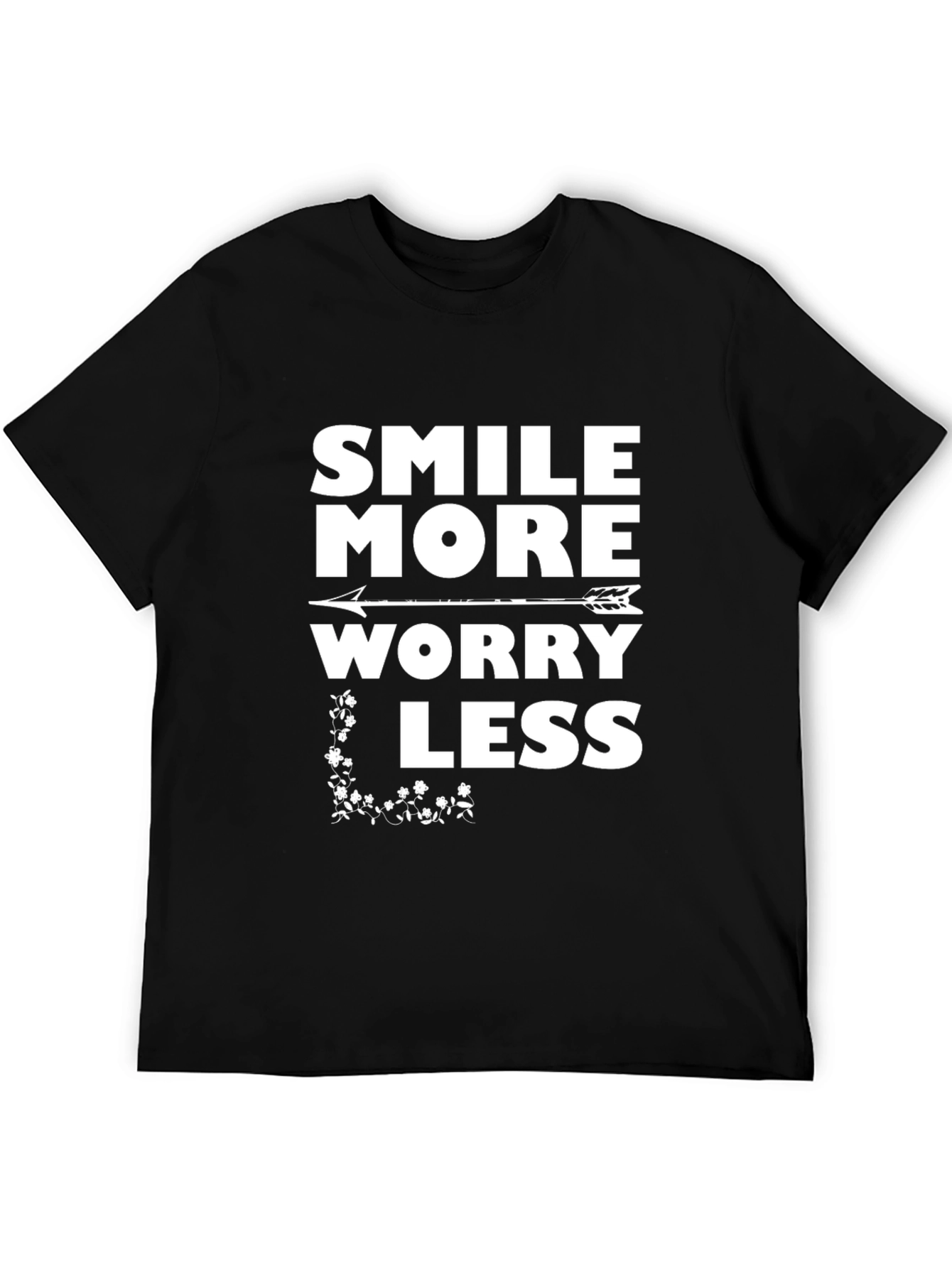 Smile More Worry Less Graphic Tee