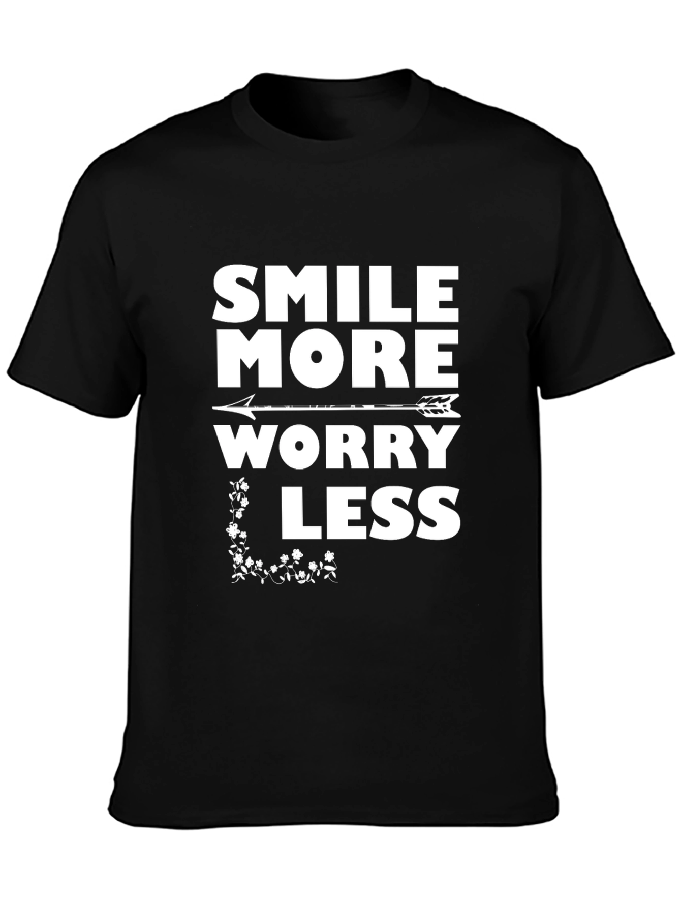 Smile More Worry Less Graphic Tee