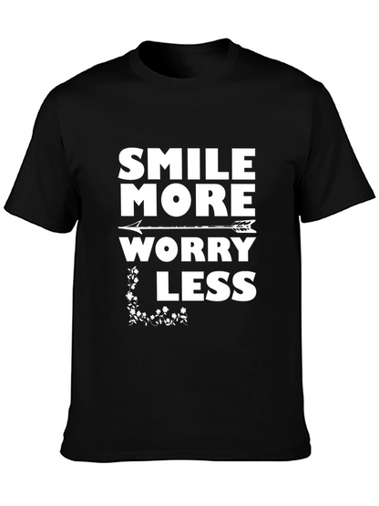 Smile More Worry Less Graphic Tee