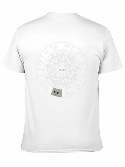 Libra Zodiac Sign Black Graphic Tee