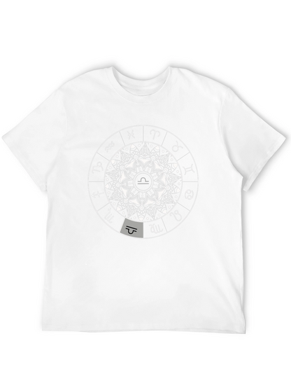 Libra Zodiac Sign Black Graphic Tee