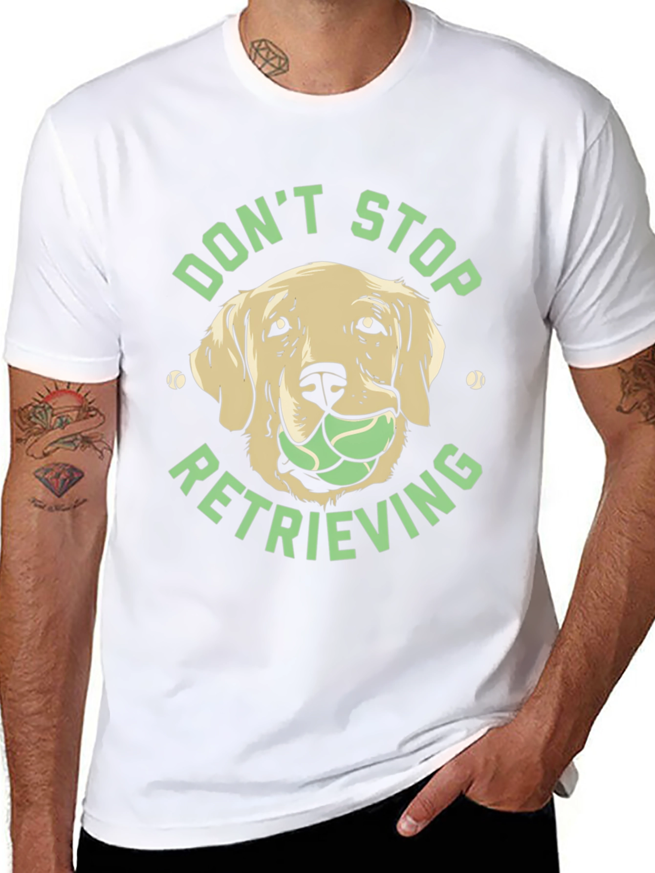 Dog Lover Tee: Dont Stop Retrieving