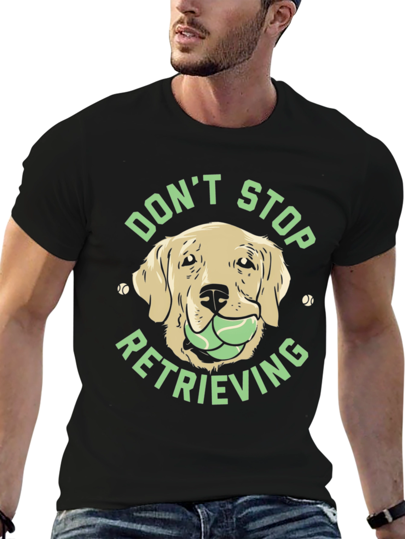 Dog Lover Tee: Dont Stop Retrieving