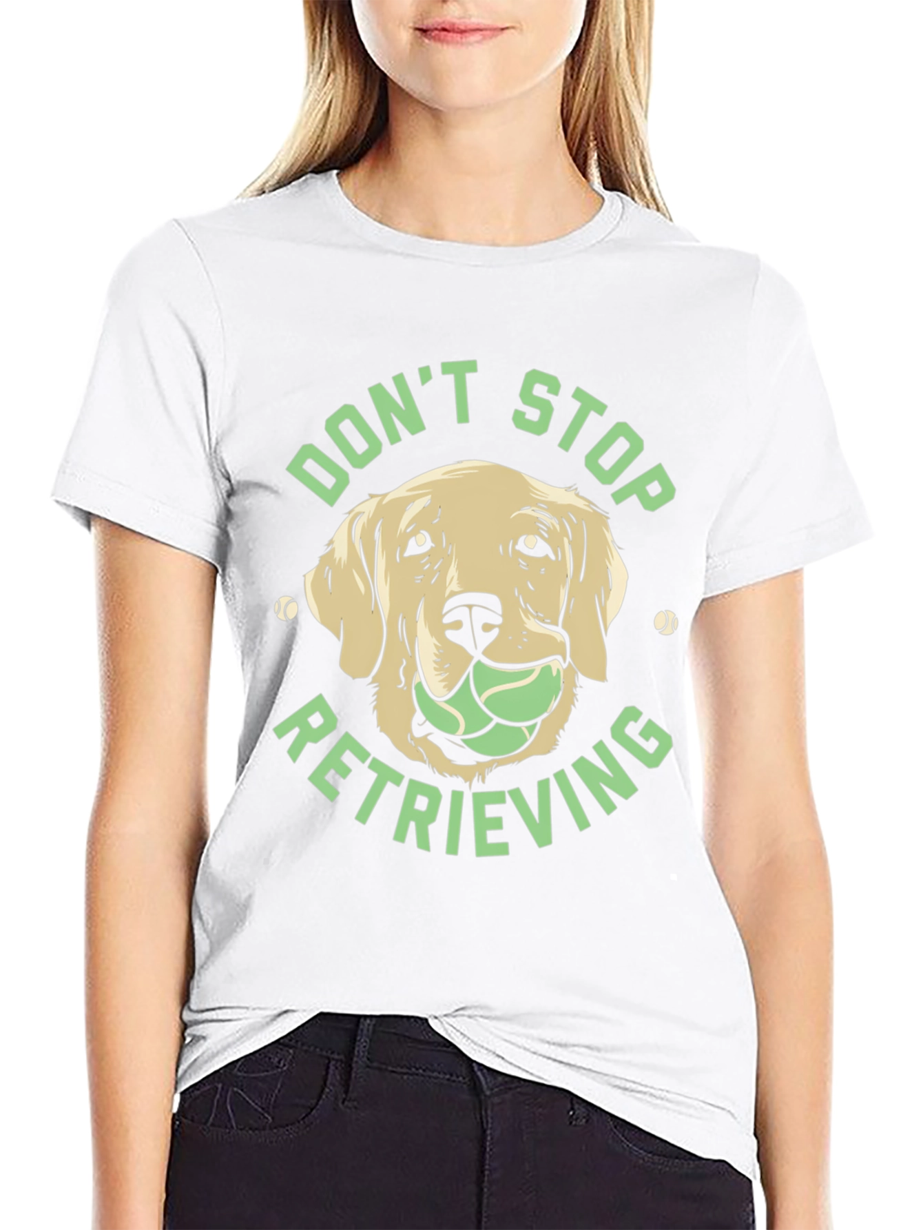 Dog Lover Tee: Dont Stop Retrieving