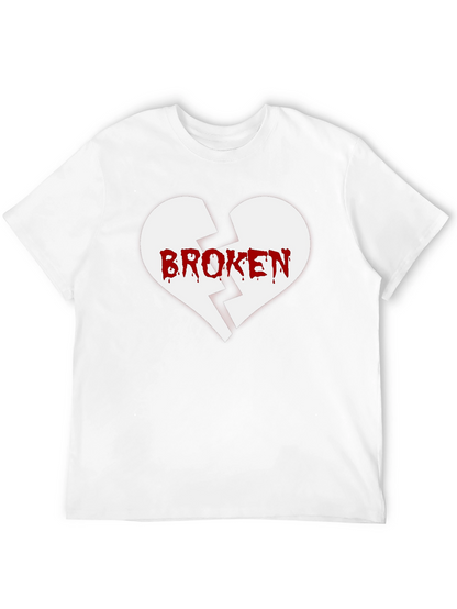Broken Heart Graphic Tee - Black