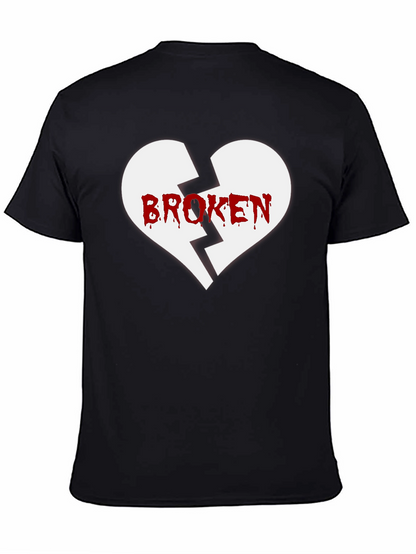 Broken Heart Graphic Tee - Black
