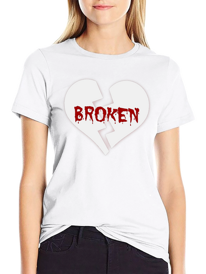 Broken Heart Graphic Tee - Black