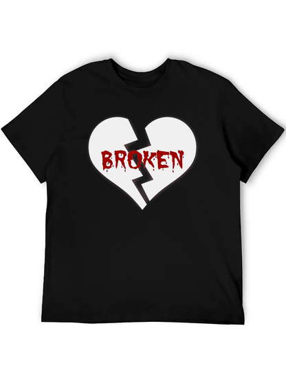 Broken Heart Graphic Tee - Black