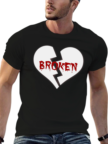 Broken Heart Graphic Tee - Black