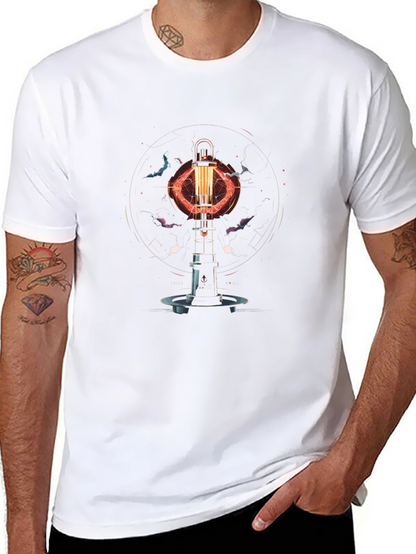 Arc Reactor Graphic Tee - Stylish Sci-Fi Design
