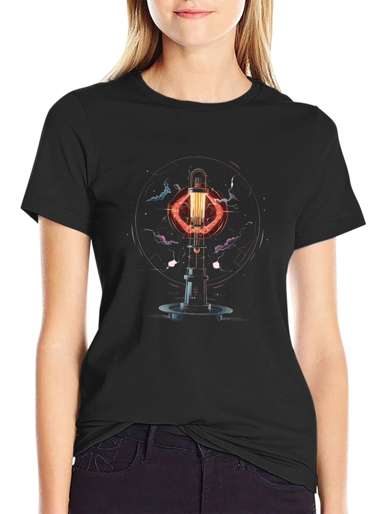 Arc Reactor Graphic Tee - Stylish Sci-Fi Design