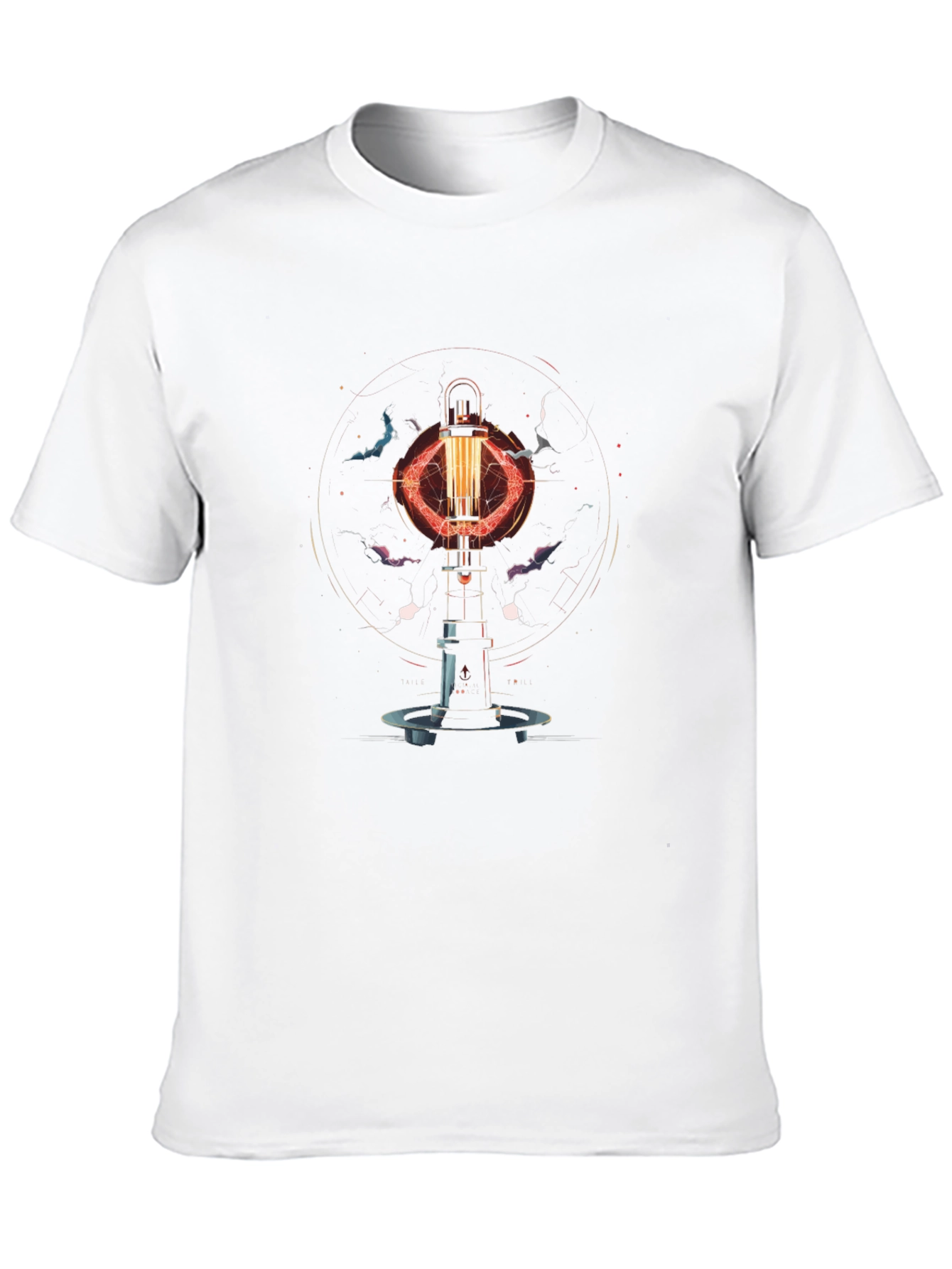 Arc Reactor Graphic Tee - Stylish Sci-Fi Design