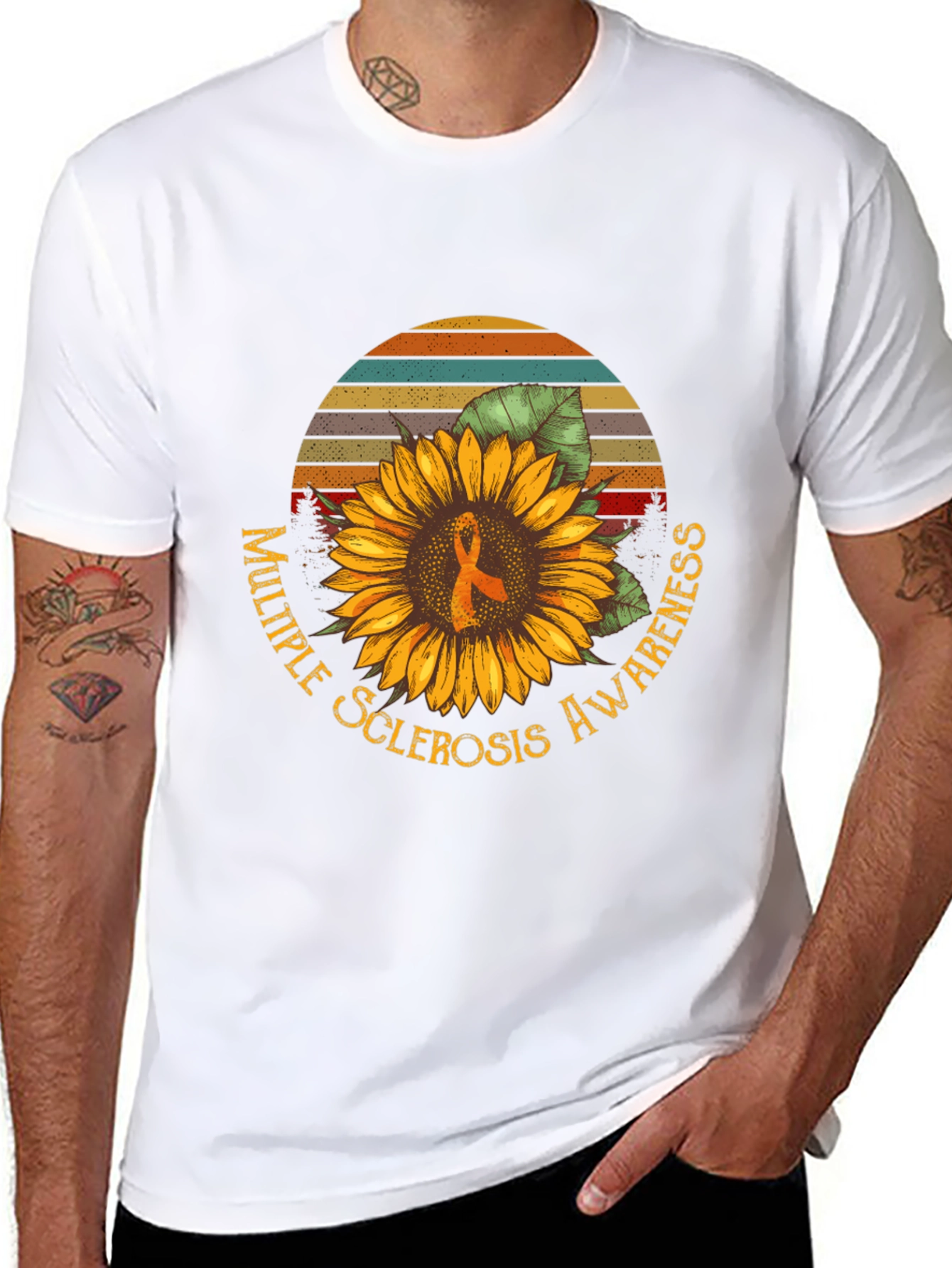 Multiple Sclerosis Awareness Sunflower Tee