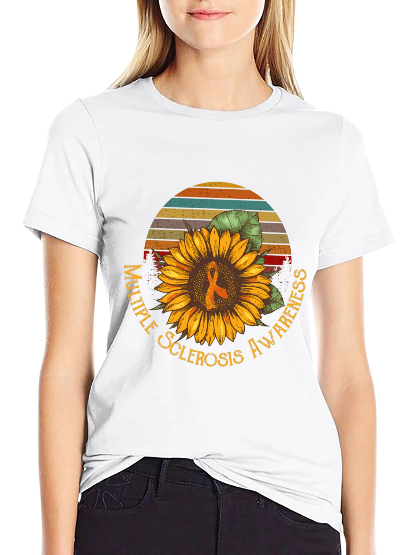 Multiple Sclerosis Awareness Sunflower Tee
