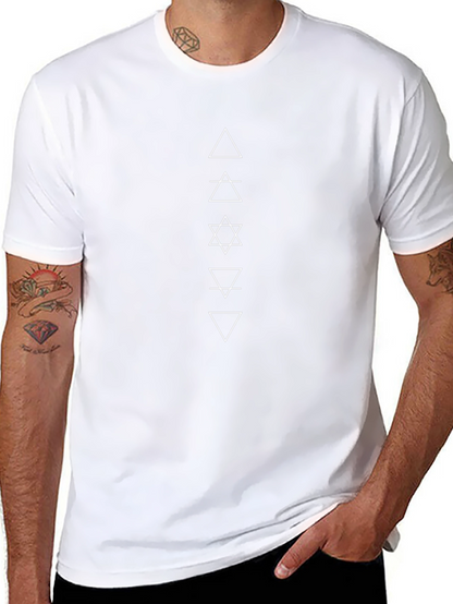 Geometric Element Graphic T-Shirt - Minimalist Design