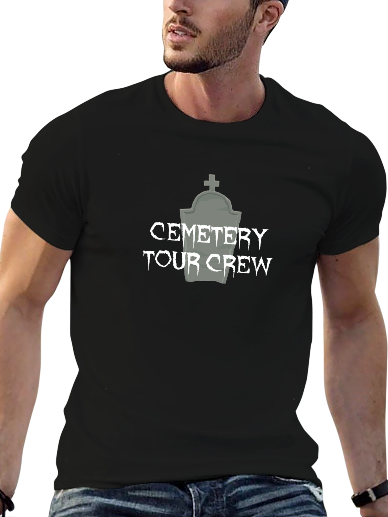 Cemetery Tour Crew Black T-Shirt