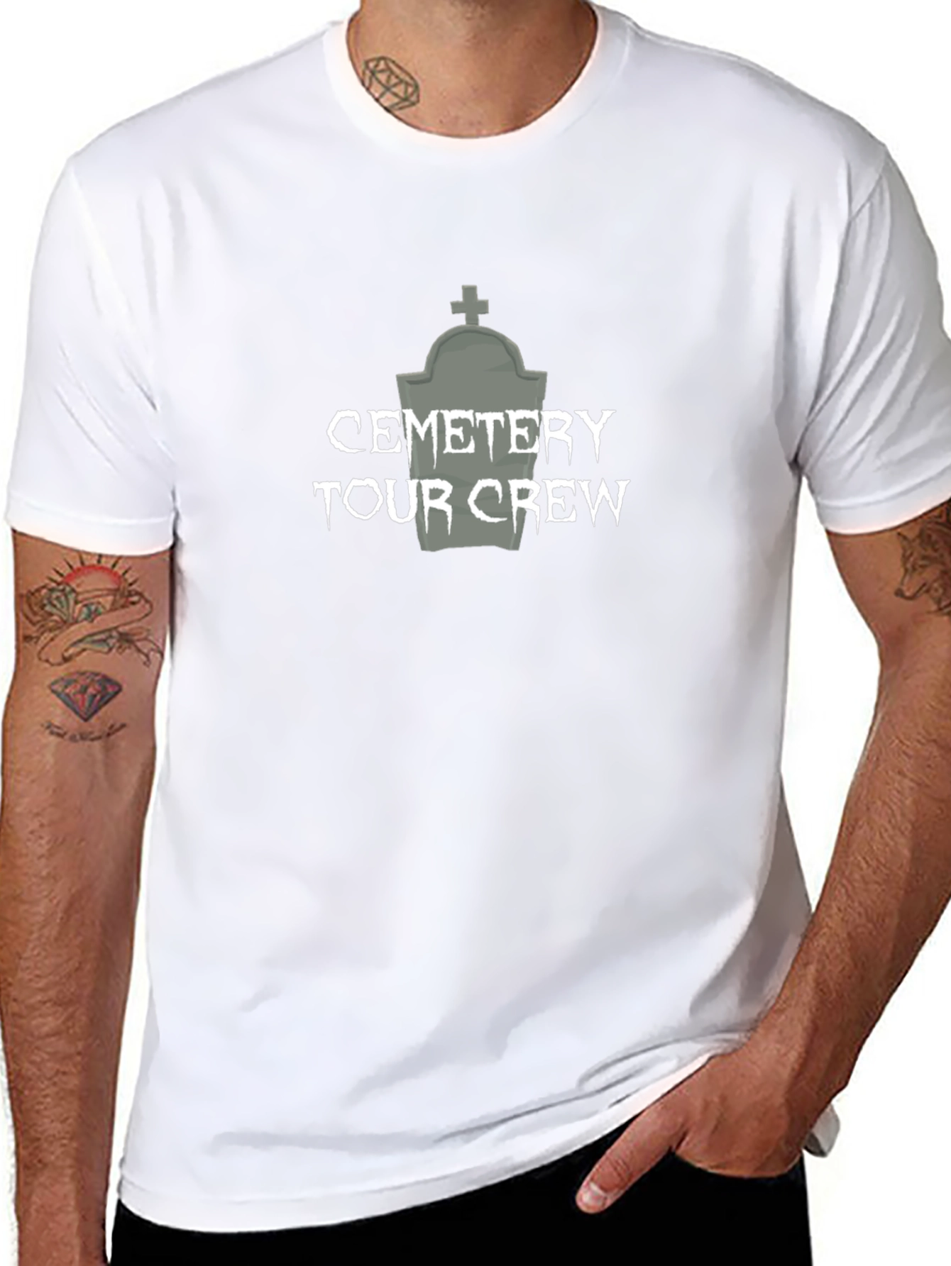 Cemetery Tour Crew Black T-Shirt