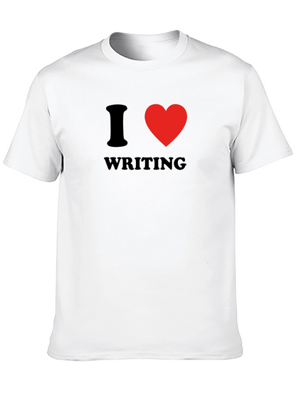 I Heart Writing Black Graphic Tee