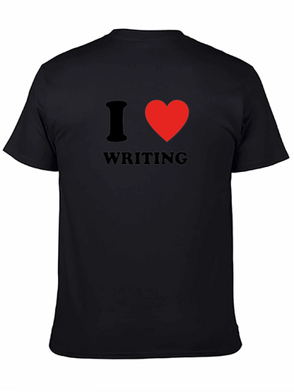 I Heart Writing Black Graphic Tee