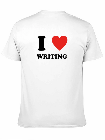 I Heart Writing Black Graphic Tee