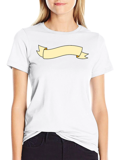 Black Graphic Tee with Banner Design